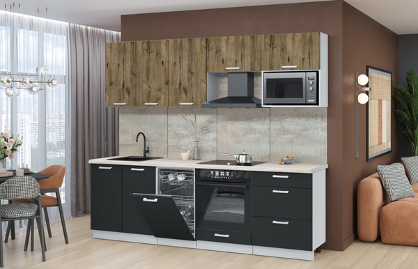 Кухонный гарнитур Интерлиния Мила Лайт 2.45-ПМ4 