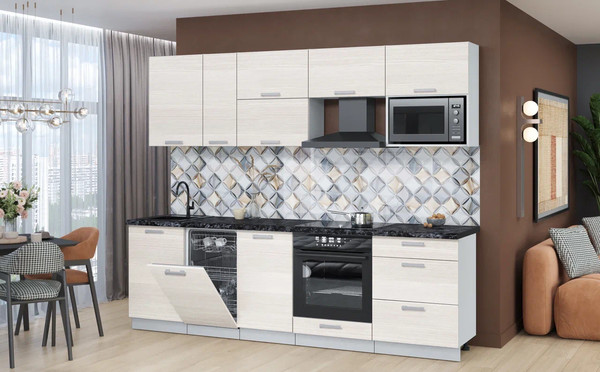 Кухонный гарнитур Интерлиния Мила Лайт 2.6-ПМ4 