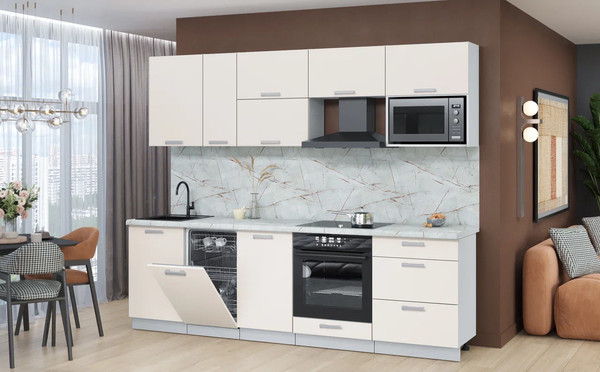 Кухонный гарнитур Интерлиния Мила Лайт 2.6-ПМ4