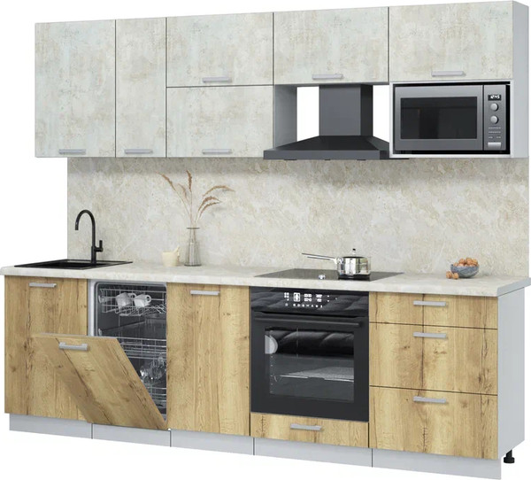 Кухонный гарнитур Интерлиния Мила Лайт 2.6-ПМ4 