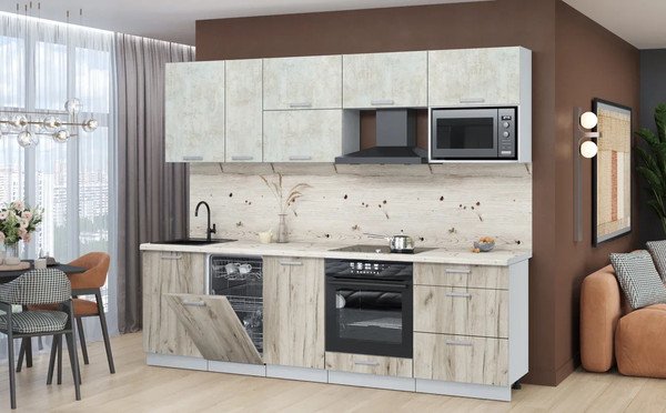 Кухонный гарнитур Интерлиния Мила Лайт 2.6-ПМ4 