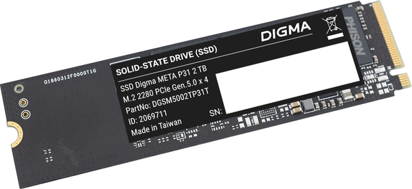SSD диск Digma Meta P31 M.2 2280 2000GB DGSM5002TP31T - фото