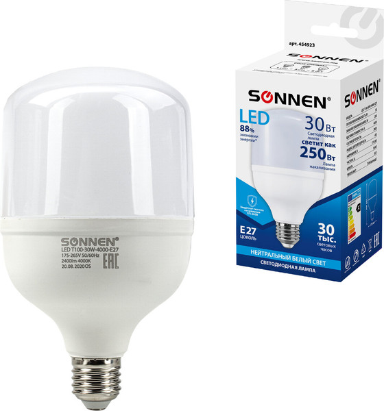 Лампа Sonnen 30(250)Вт Е27 Т100-30W-4000-E27 / 454923