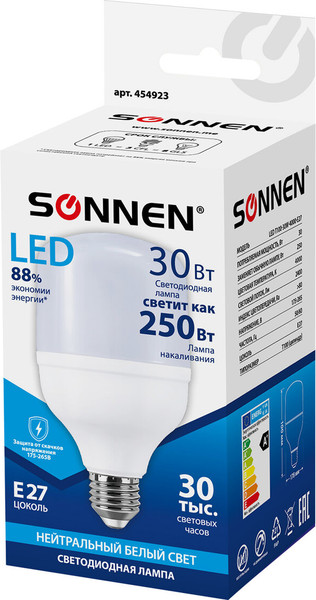 Лампа Sonnen 30(250)Вт Е27 Т100-30W-4000-E27 / 454923