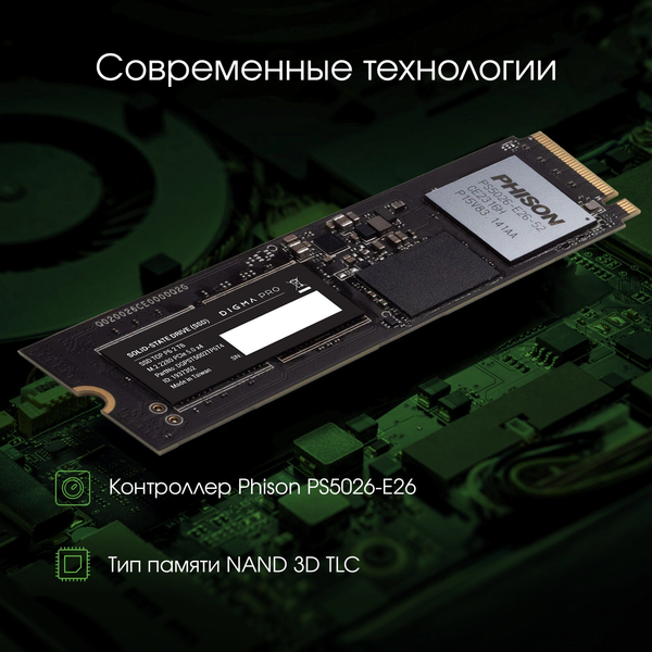 SSD диск Digma Top P6 M.2 2280 2000GB DGPST5002TP6T4