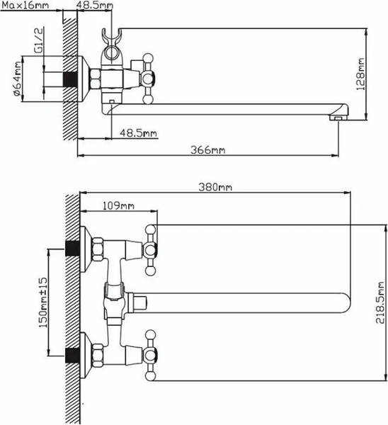 Смеситель Cronwil CB330-23M