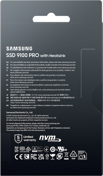 SSD диск Samsung 9100 Pro M.2 1TB (MZ-VAP1T0CW)