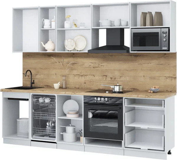 Кухонный гарнитур Интерлиния Мила Лайт 2.6-ПМ4 