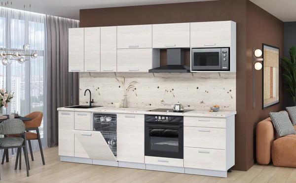 Кухонный гарнитур Интерлиния Мила Лайт 2.7-ПМ4 