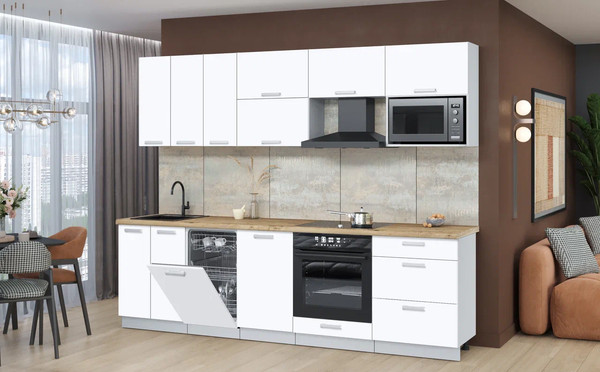 Кухонный гарнитур Интерлиния Мила Лайт 2.7-ПМ4 