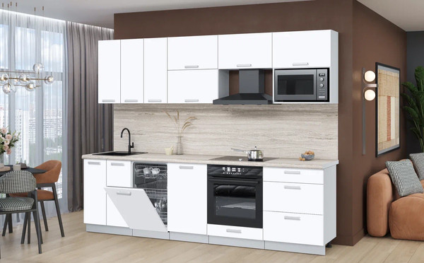 Кухонный гарнитур Интерлиния Мила Лайт 2.7-ПМ4 