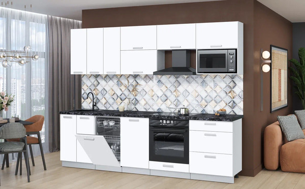 Кухонный гарнитур Интерлиния Мила Лайт 2.7-ПМ4 