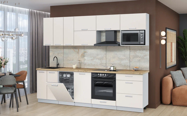 Кухонный гарнитур Интерлиния Мила Лайт 2.7-ПМ4 