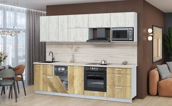 Кухонный гарнитур Интерлиния Мила Лайт 2.7-ПМ4 