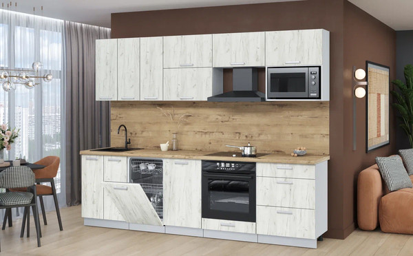 Кухонный гарнитур Интерлиния Мила Лайт 2.7-ПМ4 