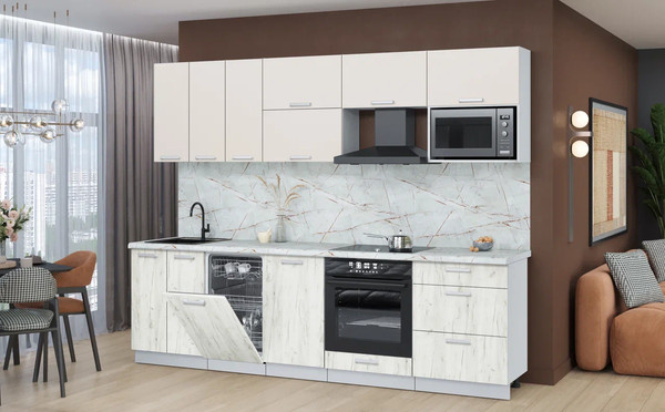 Кухонный гарнитур Интерлиния Мила Лайт 2.7-ПМ4 