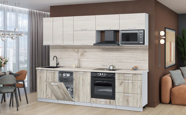 Кухонный гарнитур Интерлиния Мила Лайт 2.7-ПМ4 