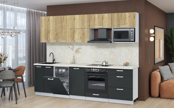 Кухонный гарнитур Интерлиния Мила Лайт 2.7-ПМ4 