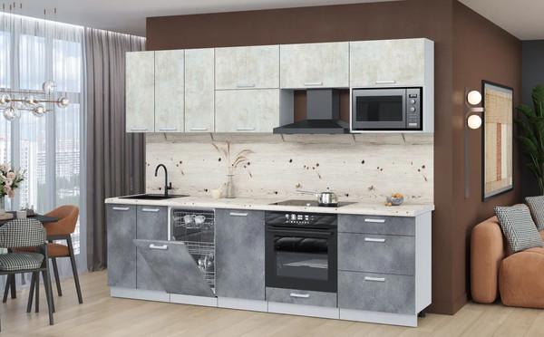 Кухонный гарнитур Интерлиния Мила Лайт 2.7-ПМ4 