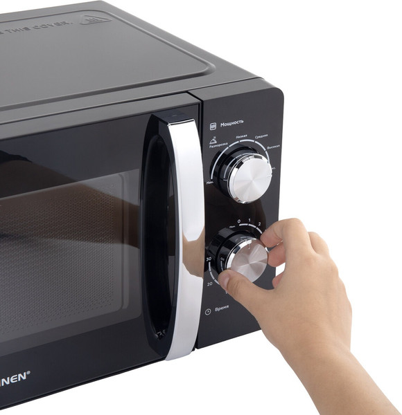 Микроволновая печь Sonnen MW2070BLCR-6MB / 454982 (черный/хром)