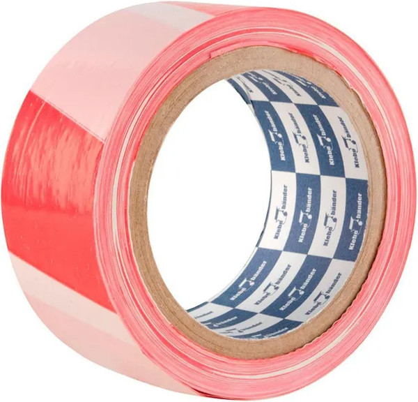 Лента сигнальная Klebebander Для ограждений 50мм / 509 - фото