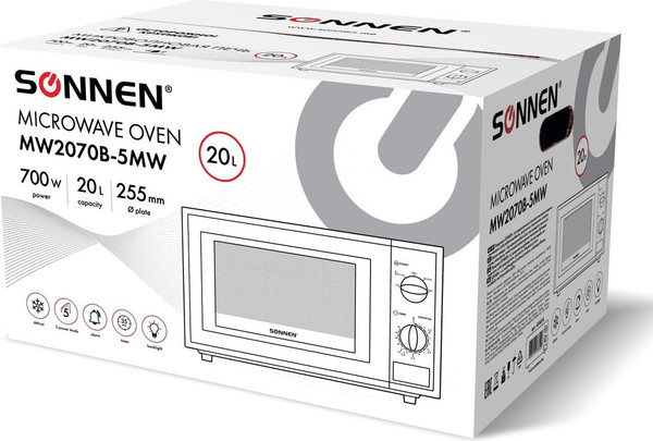 Микроволновая печь Sonnen MW2070B-5MW / 454654 (белый)