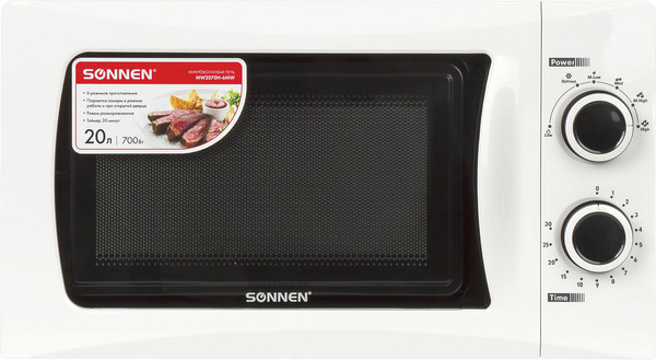 Микроволновая печь Sonnen MW2070H-6MW / 454652 (белый) - фото