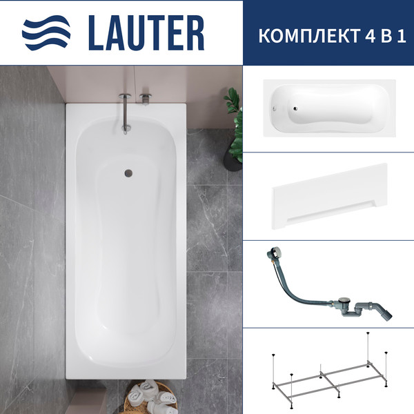Ванна акриловая Lauter Sophia 150 / 21205150 - фото
