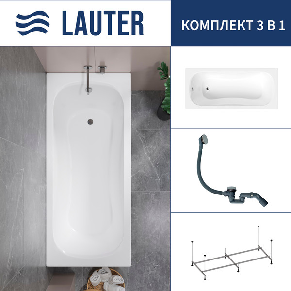 Ванна акриловая Lauter Sophia 160 / 21205160 - фото