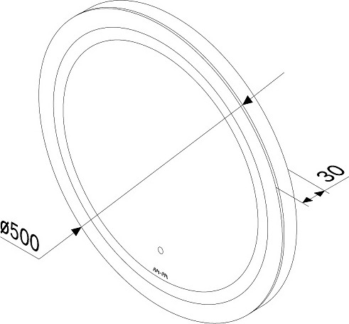 Зеркало AM.PM M85AMOX0501WG