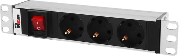 Блок розеточный Rem R-10-3S-V-220-Z - фото