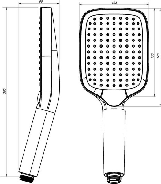 Лейка ручного душа AM.PM Func F028F022