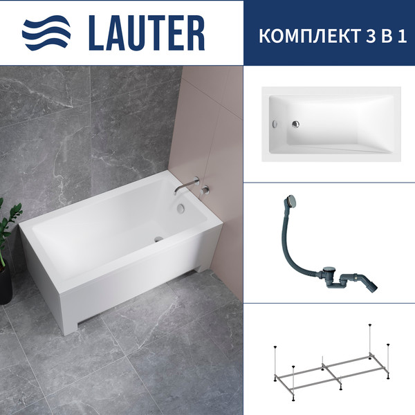 Ванна акриловая Lauter Estelle 120 / 21206020 - фото