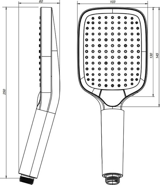 Лейка ручного душа AM.PM Func F028F000