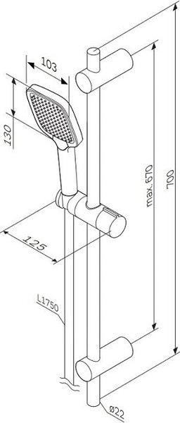 Душевой гарнитур AM.PM Func F018F000