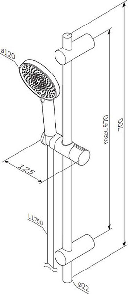 Душевой гарнитур AM.PM X-Joy F0185A022