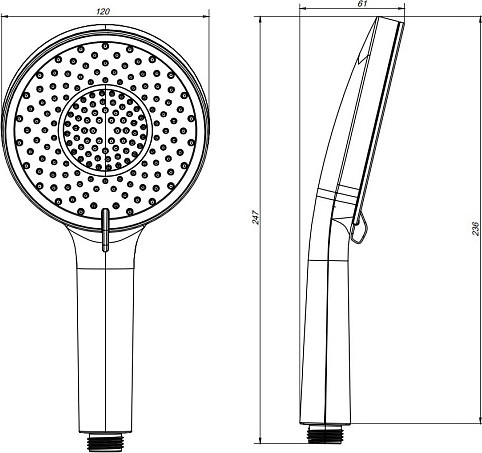 Лейка ручного душа AM.PM X-Joy F0285A022