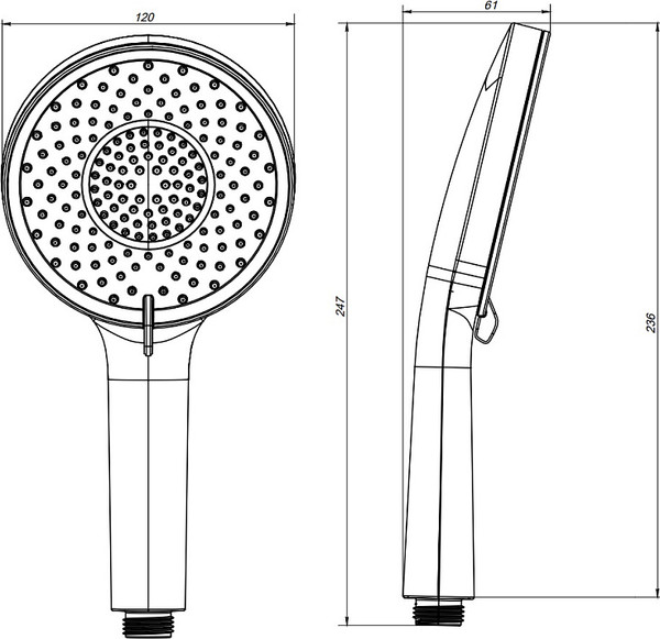 Лейка ручного душа AM.PM X-Joy F0285A000