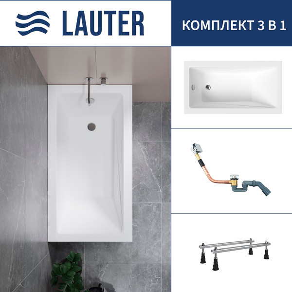 Ванна акриловая Lauter Estelle 130 / 21206030 - фото