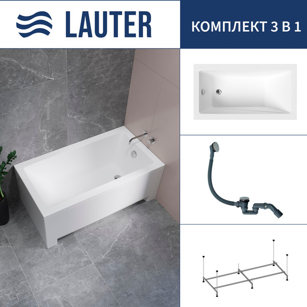 Ванна акриловая Lauter Estelle 130 / 21206030 - фото