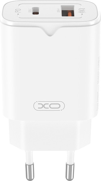 Адаптер питания сетевой XO L130 PD30W/QC18W 1USB-C+1USB-A