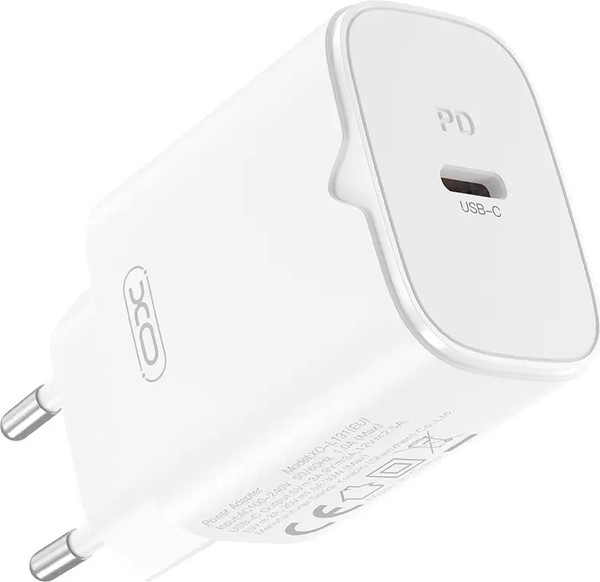 Адаптер питания сетевой XO USB-C для быстрой зарядки PD30W L131