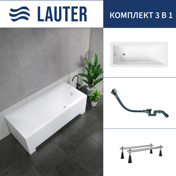 Ванна акриловая Lauter Estelle 140 / 21206040 - фото