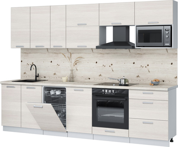 Кухонный гарнитур Интерлиния Мила Лайт 2.9-ПМ4  - фото