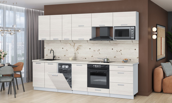 Кухонный гарнитур Интерлиния Мила Лайт 2.9-ПМ4 