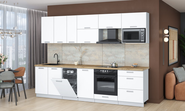 Кухонный гарнитур Интерлиния Мила Лайт 2.9-ПМ4 