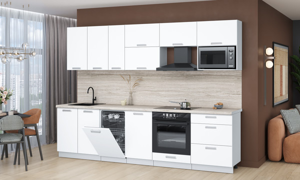 Кухонный гарнитур Интерлиния Мила Лайт 2.9-ПМ4 