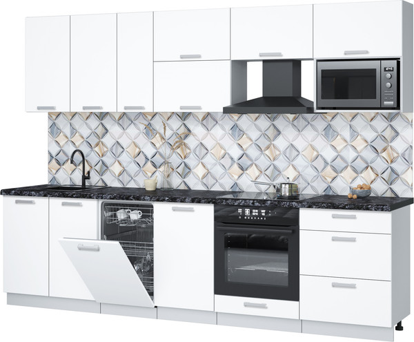 Кухонный гарнитур Интерлиния Мила Лайт 2.9-ПМ4  - фото