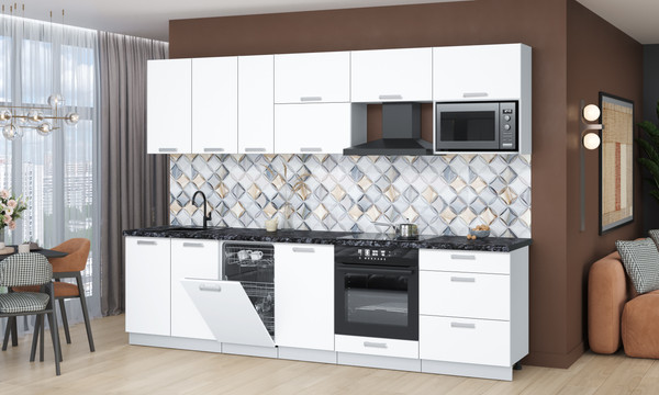 Кухонный гарнитур Интерлиния Мила Лайт 2.9-ПМ4 