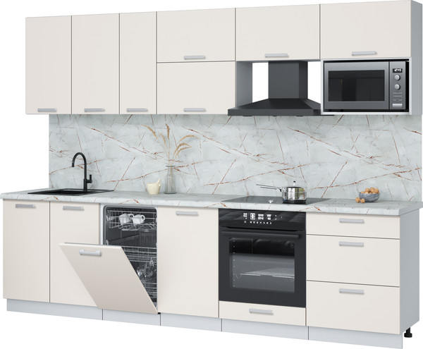 Кухонный гарнитур Интерлиния Мила Лайт 2.9-ПМ4 - фото